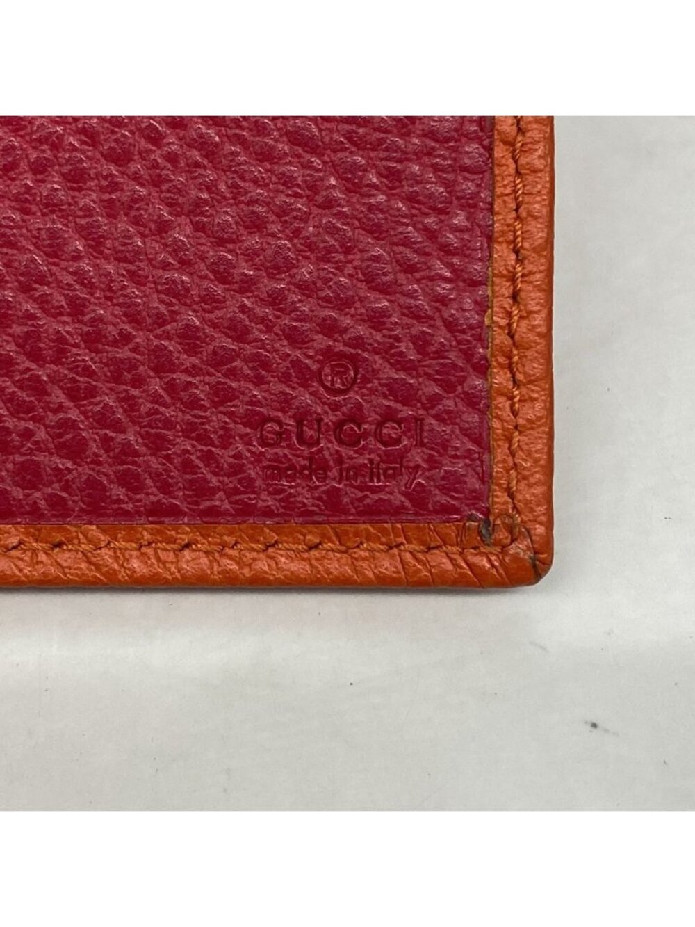 Gucci Wallet Swing Leather Orange Champagne Gold - Picture 4 of 7